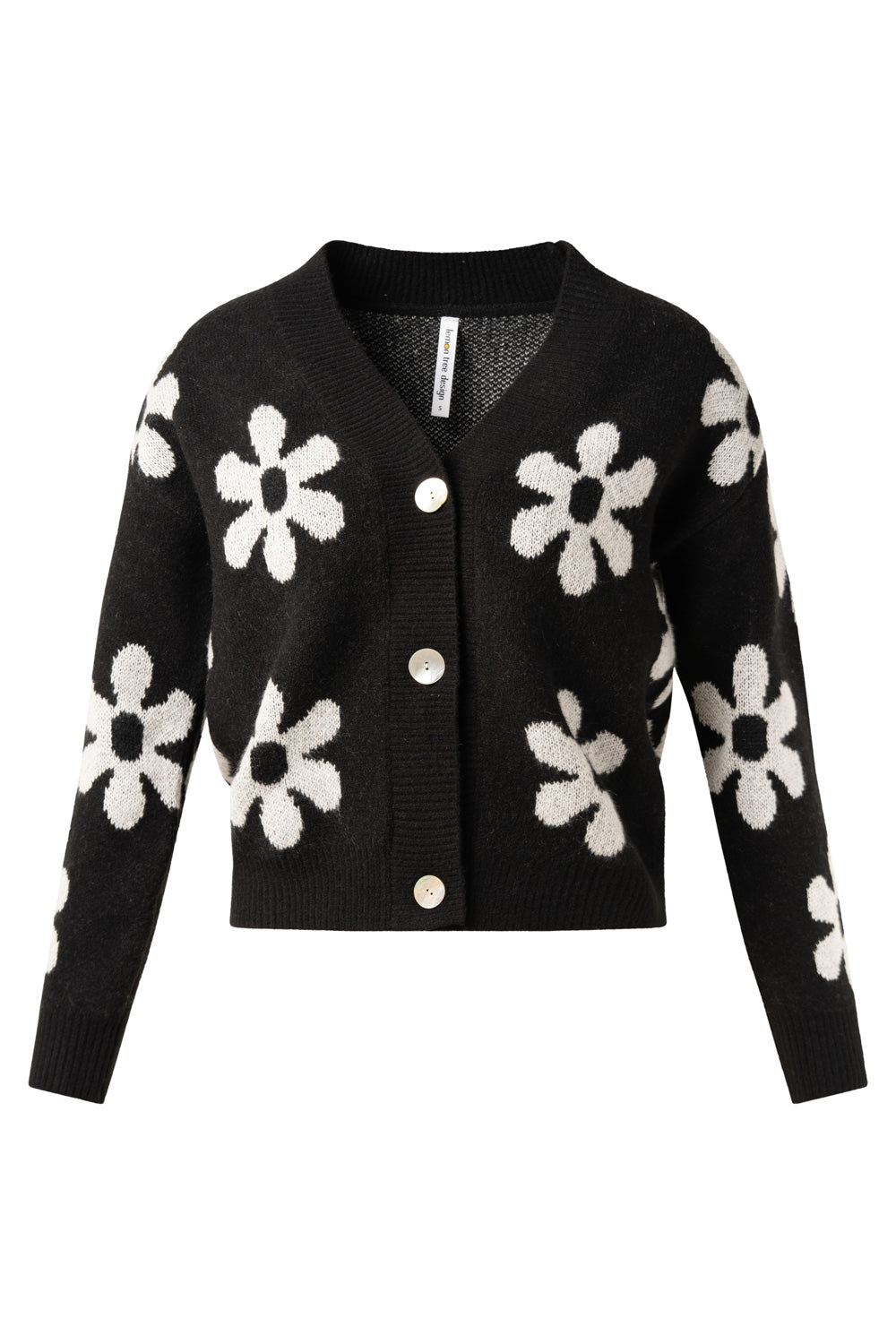 Lemon Tree Design Flora Cardi Black