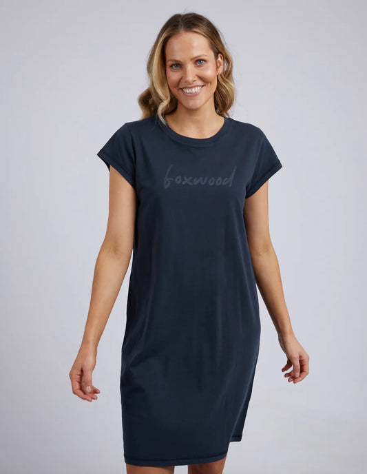 Foxwood Signature Tee Dress Navy