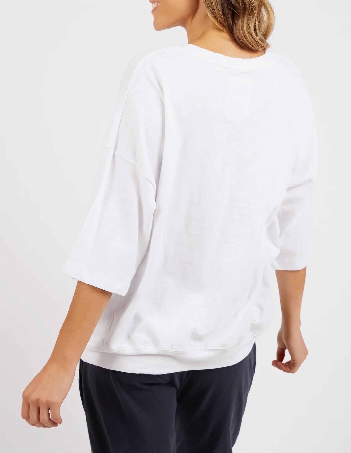 Elm Mazie Sweat White