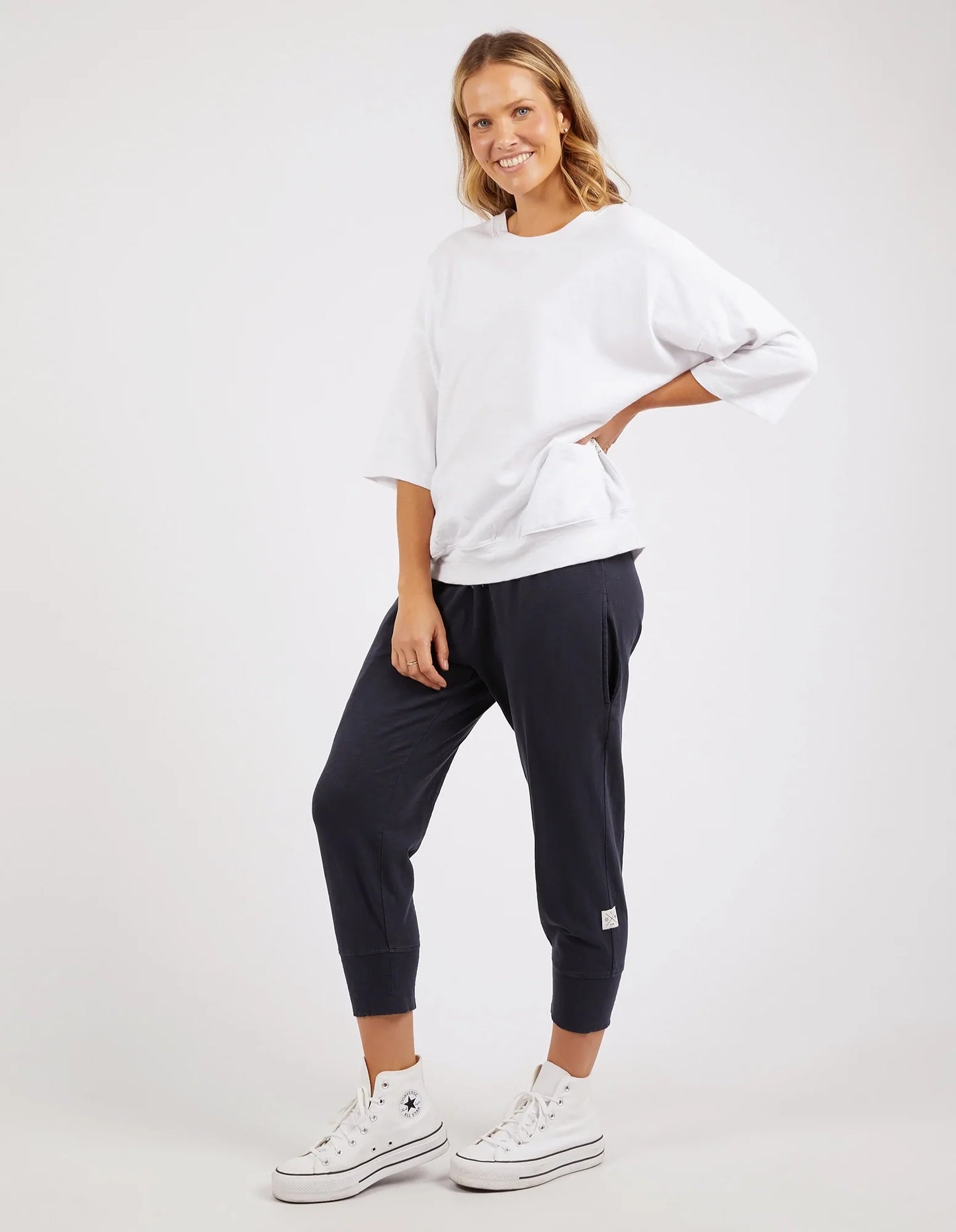 Elm Mazie Sweat White