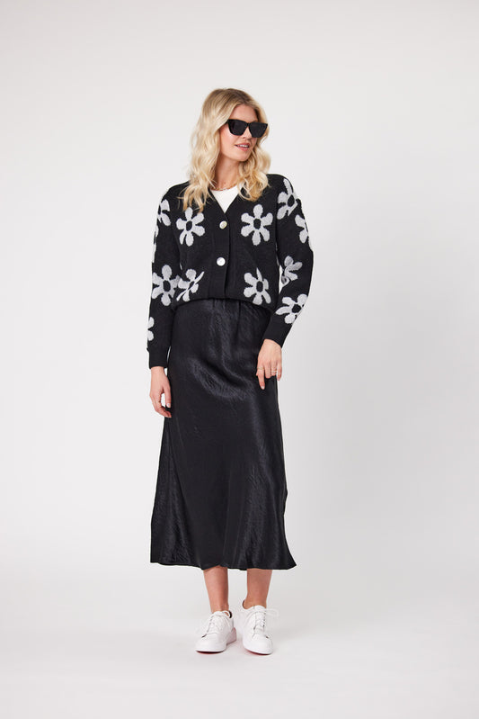 Lemon Tree Design Flora Cardi Black