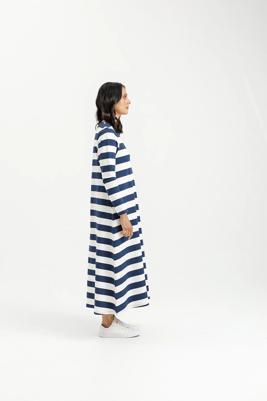 Home-lee Kinsley Midi Dress - Ink Stripe