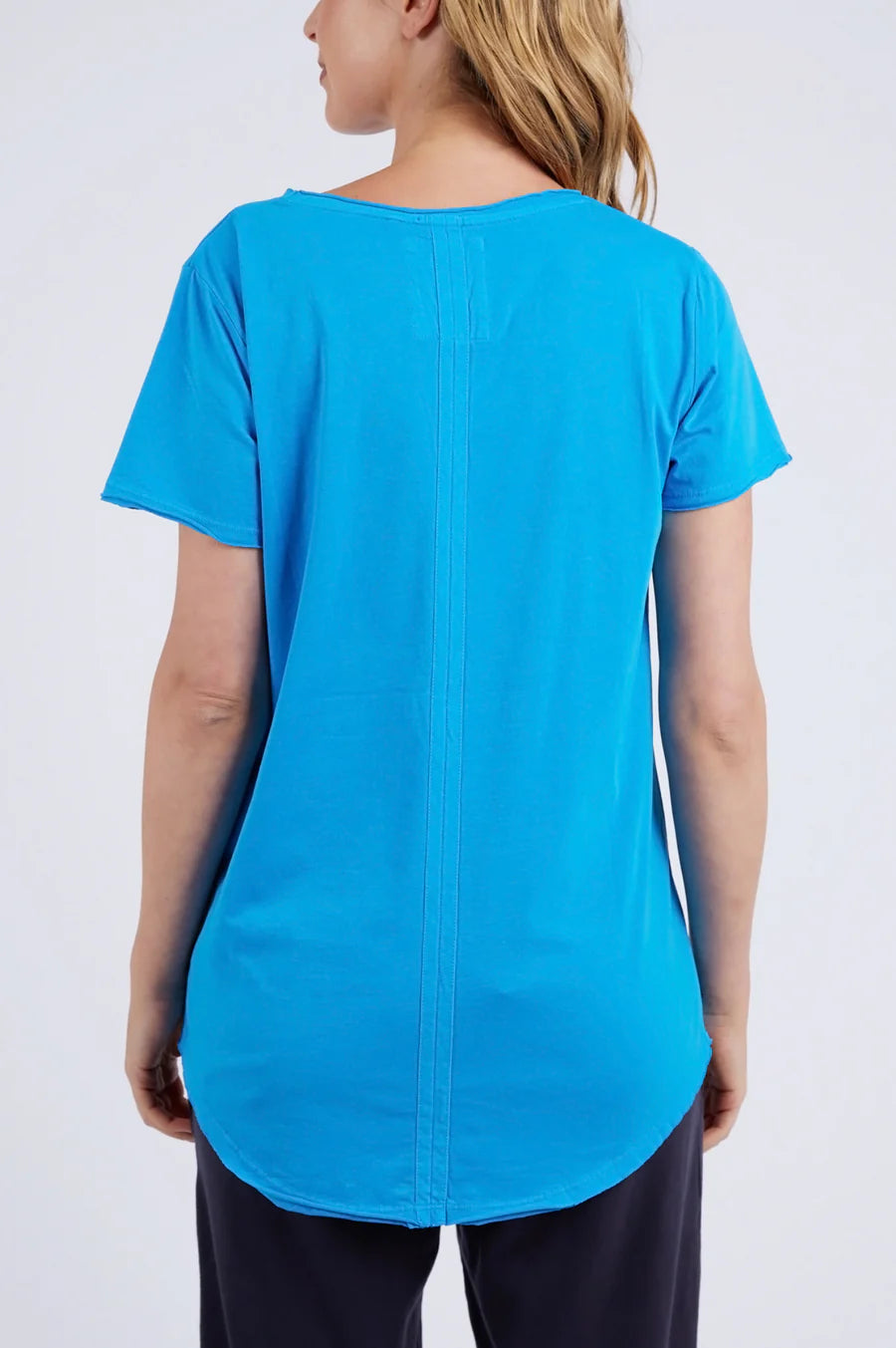 Elm Fundamental Vee Tee Ibiza Blue