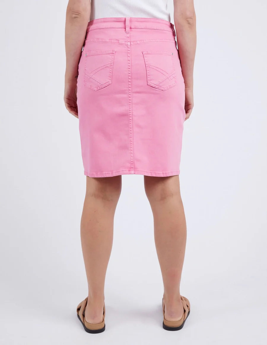 Foxwood Belle Denim Skirt Strawberry